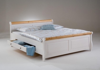 двуспальные кровати с ящиками