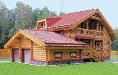 проекты деревянных домов с гаражом