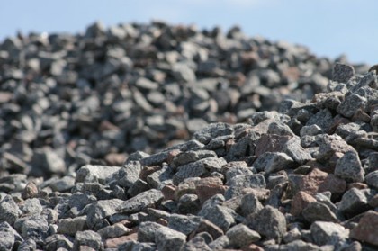 Crushed stone for construction