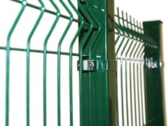 Fences made of welded sections coated