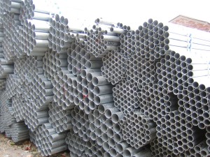 Gauge of steel pipes