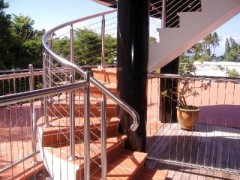 Installation of handrails, stainless steel, Монтаж перил из нержавейки