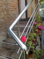 Installation of stainless steel railings