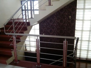 Modern stair railings