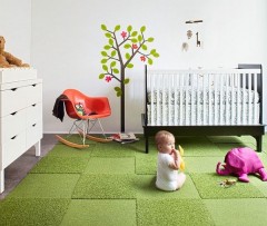 The carpets in the children's room