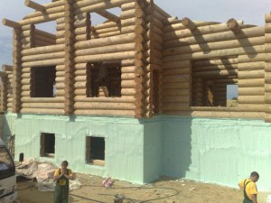 Thermal insulation of a wooden house