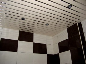 finishing the ceiling in the bathroom