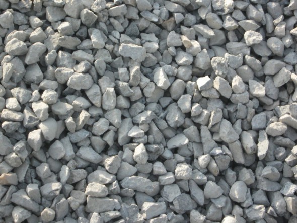gravel in concrete