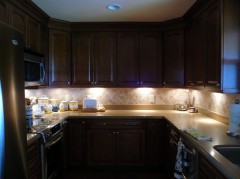 illumination of the work area in the kitchen