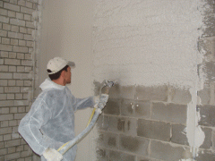 mechanized plaster walls
