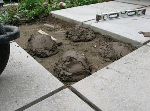 solution for paving slabs