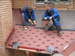 technology installation of a soft roof tiles